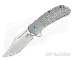 Pena Knives X-Series Lanny's Clip Flipper S35VN Jigged Titanium