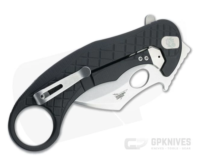 LionSteel X Emerson L.E. One Karambit Stonewashed Magnacut Black Aluminum Frame Lock Flipper LE1 A BS 4 LionSteel X Emerson L.E. One Karambit Stonewashed Magnacut Black Aluminum Frame Lock Flipper LE1 A BS - Image 2