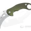 LionSteel X Emerson L.E. One Karambit Stonewashed Magnacut Green Aluminum Frame Lock Flipper LE1 A GS -Outlet Flippers Store le1 a gs 1 1