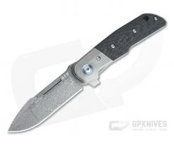 MKM Mikita Terzuola Clap Limited Damasteel Bolstered Carbon Fiber Liner Lock Flipper LS01-D