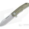 MKM Mikita Terzuola Clap Green Canvas Micarta M390 Liner Lock Flipper LS01-GC -Outlet Flippers Store ls01 gc 2