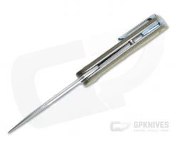 MKM Mikita Terzuola Clap Green Canvas Micarta M390 Liner Lock Flipper LS01-GC 7 MKM Mikita Terzuola Clap Green Canvas Micarta M390 Liner Lock Flipper LS01-GC -Outlet Flippers Store ls01 gc 3