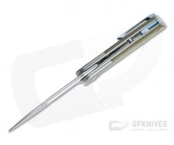 MKM Mikita Terzuola Clap Bolstered Green Canvas Micarta M390 Liner Lock Flipper LS01-GCT 9 MKM Mikita Terzuola Clap Bolstered Green Canvas Micarta M390 Liner Lock Flipper LS01-GCT -Outlet Flippers Store ls01 gct 3