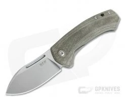 MKM Mikita Voxnaes Colvera Green Micarta Titanium Frame Lock Flipper M390 LS02-GCT