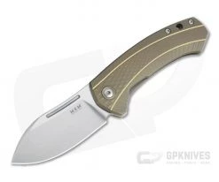 MKM Mikita Voxnaes Colvera Bronze Titanium Frame Lock Flipper M390 LS02-TBR