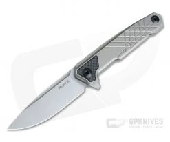 RUIKE M875-TZ Bead Blast N690 Titanium Frame Lock Flipper