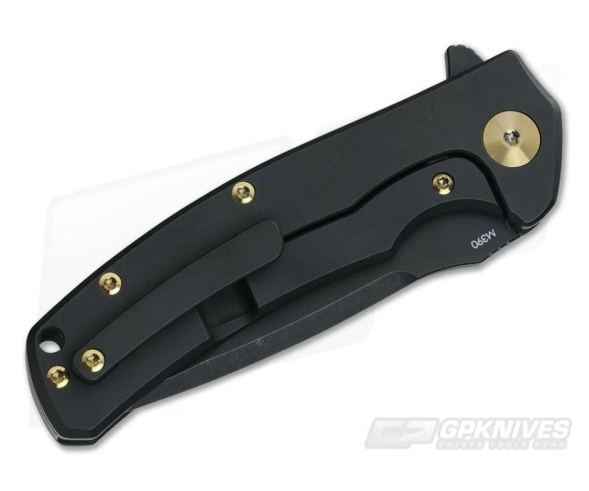 Reate Knives Mini Horizon-D Black PVD Carbon Fiber M390 Frame Lock Flipper 4 Reate Knives Mini Horizon-D Black PVD Carbon Fiber M390 Frame Lock Flipper - Image 2