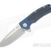 Reate Knives Mini Horizon-D Blue Titanium Carbon Fiber M390 Frame Lock Flipper -Outlet Flippers Store mhd 10 1