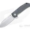 MKM Mikita x Terzuola Maximo Stonewashed M390 Black Micarta Frame Lock Flipper MM-BCT -Outlet Flippers Store mm bct 1