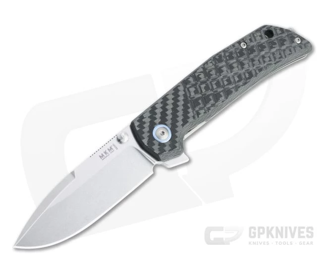 MKM Mikita x Terzuola Maximo Stonewashed M390 Carbon Fiber Frame Lock Flipper MM-CT 3 MKM Mikita x Terzuola Maximo Stonewashed M390 Carbon Fiber Frame Lock Flipper MM-CT