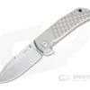 MKM Mikita x Terzuola Maximo Stonewashed M390 Gray Titanium Frame Lock Flipper MM-T -Outlet Flippers Store mm t 1