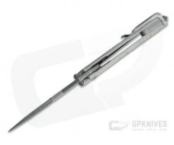 MKM Mikita x Terzuola Maximo Dark Stonewashed M390 Titanium Frame Lock Flipper MM-TDSW -Outlet Flippers Store mm tdsw 3