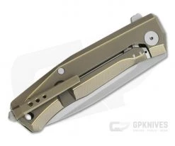 LionSteel Myto Satin M390 Bronze Titanium Frame Lock Flipper MT01-BR -Outlet Flippers Store mt01 br 2