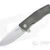 LionSteel Myto Satin M390 Green Canvas Micarta Titanium Frame Lock Flipper MT01-CVG