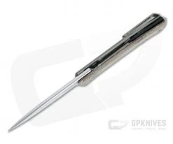 LionSteel Myto Satin M390 Natural Canvas Micarta Titanium Frame Lock Flipper MT01-CVN -Outlet Flippers Store mt01 cvn 3