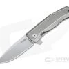 LionSteel Myto Satin M390 Gray Titanium Frame Lock Flipper MT01-GY -Outlet Flippers Store mt01 gy 2