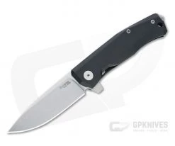 LionSteel Myto Stonewashed M390 Black Aluminum Frame Lock Flipper MT01A-BS