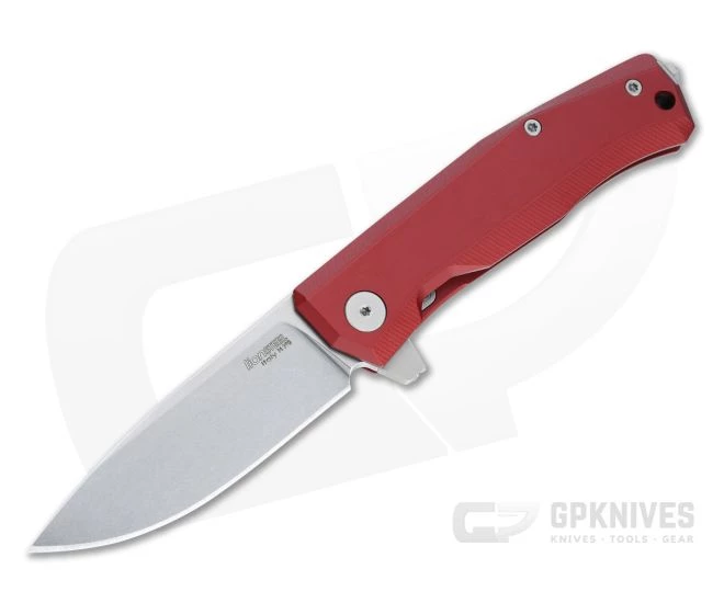LionSteel Myto Stonewashed M390 Red Aluminum Frame Lock Flipper MT01A-RS 3 LionSteel Myto Stonewashed M390 Red Aluminum Frame Lock Flipper MT01A-RS