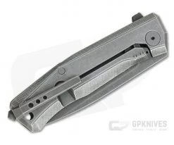 LionSteel Myto Old Black Tumbled PVD M390 Titanium Frame Lock Flipper MT01B-BW -Outlet Flippers Store mt01b bw 2