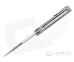 Sharp By Design Mini Tempest Bowie Satin M390 Marvel Blue FatCarbon Front Flipper Knife -Outlet Flippers Store mtff 02 3