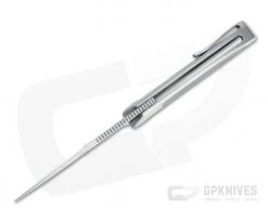 Sharp By Design Mini Tempest Drop Point Satin M390 Carbon Fiber Front Flipper Knife -Outlet Flippers Store mtff 09 3