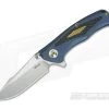 Reate Knives New Torrent Carbon Fiber Inlay Blue Titanium Frame Lock Flipper Satin RWL34 -Outlet Flippers Store nt 03 1 1