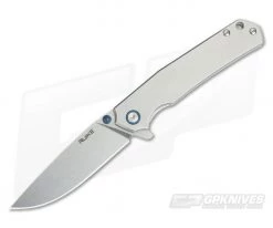 RUIKE P801-SF Stonewash 14c28n Stainless Steel Frame Lock Flipper