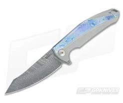 Reate New Prototype Frame Lock Flipper Damascus