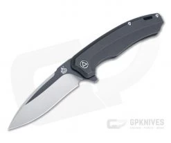 QSP Knives Woodpecker Two-tone M390 Black Titanium Frame Lock Flipper QS116-D II