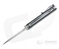 QSP Knives Hawk Satin S35VN Shredded Carbon Fiber Liner Lock Flipper -Outlet Flippers Store qs131 f 3