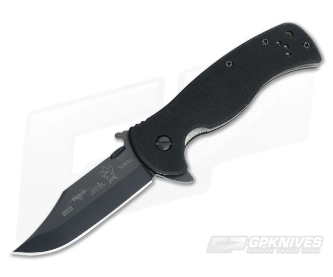 Emerson RangeMaster Sheepdog Bowie Flipper Black Plain 3 Emerson RangeMaster Sheepdog Bowie Flipper Black Plain