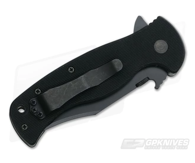 Emerson RangeMaster Sheepdog Bowie Flipper Black Plain 4 Emerson RangeMaster Sheepdog Bowie Flipper Black Plain - Image 2