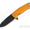 LionSteel ROK H.WAYL Hidden Clip Orange Aluminum Black M390 Flipper ROK A OB
