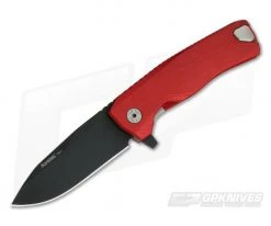 LionSteel ROK H.WAYL Hidden Clip Red Aluminum Black M390 Flipper ROK A RB