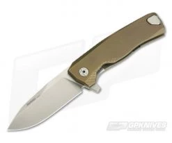LionSteel ROK H.WAYL Hidden Clip Bronze Titanium M390 Flipper ROK B