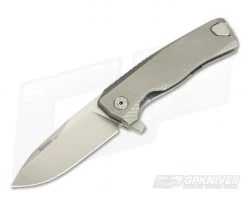 LionSteel ROK H.WAYL Hidden Clip Grey Titanium M390 Flipper ROK G
