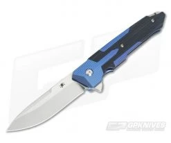 Spartan Kranos Blue Titanium Flipper Black G10 S35VN