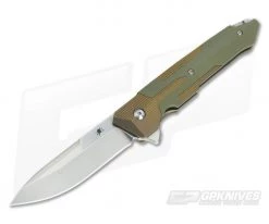 Spartan Kranos Bronze Titanium Flipper Green G10 S35VN