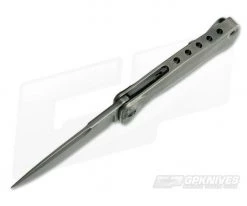 LionSteel SR-11 Integral Flipper Tumbled Black PVD Titanium Sleipner -Outlet Flippers Store sr11 bb 3