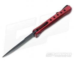 LionSteel SR-11 Aluminum Red Integral Flipper Black Sleipner SR11A RB -Outlet Flippers Store sr11a rb 3