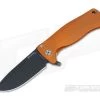 LionSteel SR-22 Mini Aluminum Orange Integral Flipper Black Sleipner SR22A OB -Outlet Flippers Store sr22a ob 1