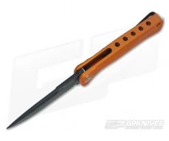 LionSteel SR-22 Mini Aluminum Orange Integral Flipper Black Sleipner SR22A OB -Outlet Flippers Store sr22a ob 3