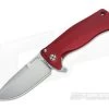 LionSteel SR-22 Mini Aluminum Red Integral Flipper Satin Sleipner SR22A RS -Outlet Flippers Store sr22a rs 1