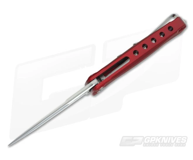 LionSteel SR-22 Mini Aluminum Red Integral Flipper Satin Sleipner SR22A RS 5 LionSteel SR-22 Mini Aluminum Red Integral Flipper Satin Sleipner SR22A RS - Image 3