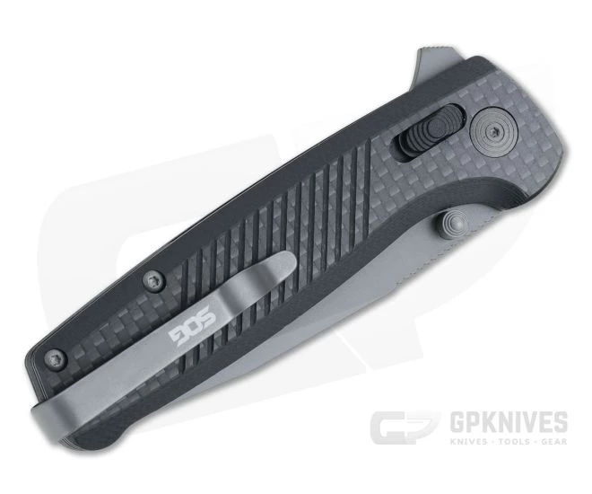 SOG Terminus XR LTE Graphite S35VN Carbon Fiber XR Lock Flipper TM1032-BX 4 SOG Terminus XR LTE Graphite S35VN Carbon Fiber XR Lock Flipper TM1032-BX - Image 2