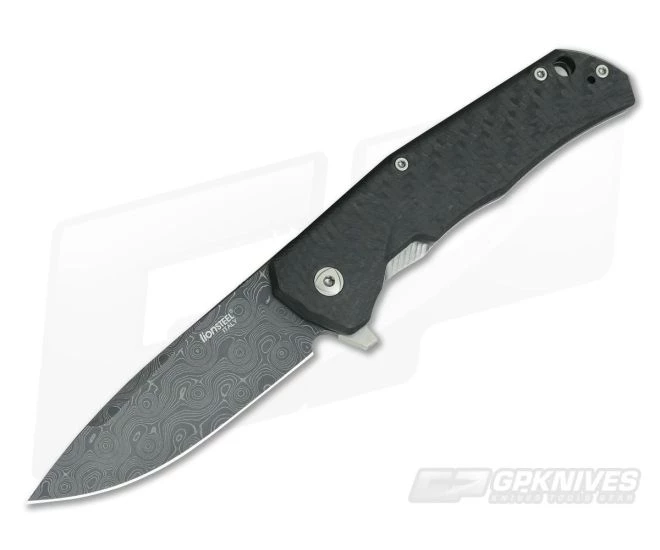 LionSteel TRE Carbon Fiber & Raindrop Damascus 3 LionSteel TRE Carbon Fiber & Raindrop Damascus