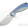 Viper Lille Satin M390 Titanium Liner Lock Flipper Blue Anodized Overlay V5962TIBL 2 Viper Lille Satin M390 Titanium Liner Lock Flipper Blue Anodized Overlay V5962TIBL -Outlet Flippers Store v5962tibl 1