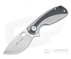 Viper Lille Satin M390 Titanium Liner Lock Flipper Carbon Fiber Overlay V5962TIFC