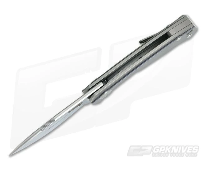 Viper Lille Satin M390 Titanium Liner Lock Flipper Bead Blast Overlay V5962TITI 5 Viper Lille Satin M390 Titanium Liner Lock Flipper Bead Blast Overlay V5962TITI - Image 3