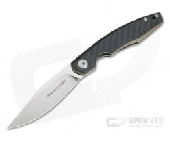 Viper Belone Satin M390 Bronze Titanium Liner Lock Flipper Carbon Fiber Overlay V5970BRFC